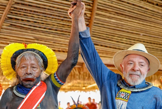 lula e cacique raoni