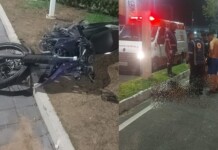 Tragédia! Jovem de 24 anos morre em acidente de moto no bairro Chapada