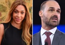 Erika Hilton processa Eduardo Bolsonaro por chamá-la de João em rede social