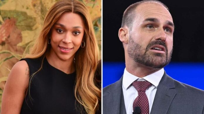 Erika Hilton e Eduardo Bolsonaro
