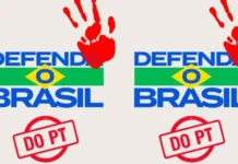 Nas redes, internautas adotam o slogan Defenda o Brasil do PT