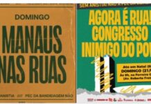 Protesto contra anistia e “PEC da Blindagem” será realizado em Manaus neste domingo
