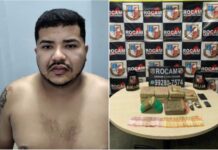 Traficante e homicida é preso em Manaus com cerca de oito quilos de drogas