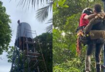 Bombeiros resgatam homens intoxicados no bairro Tarumã após ficarem presos em caixa d’água