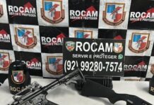 Casal do crime é preso com fuzil, espingarda e munições na Cidade de Deus