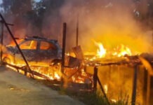 Avô e neto morrem carbonizados em incêndio na Rodovia Manoel Urbano no Amazonas