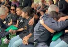 Secretário da PM conforta filhos de policial do Bope morto em megaoperação no Rio