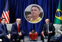 Durante reunião com Lula, Trump faz elogios a Bolsonaro