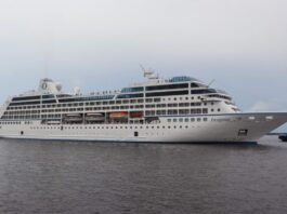Temporada de Cruzeiros: Navio Insignia atraca no Porto de Manaus com mais de 980 turistas
