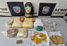 Operação Natal Mais Seguro: PC-AM e PMAM prendem dupla com mais de cinco quilos de maconha tipo skunk e oxi em Carauari