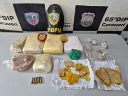 Operação Natal Mais Seguro: PC-AM e PMAM prendem dupla com mais de cinco quilos de maconha tipo skunk e oxi em Carauari