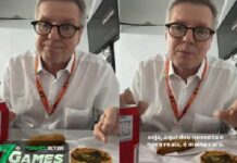 Repórter se surpreende com preço de lanche na COP30 e critica: “Tá salgado!”