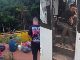 Ônibus tomba na BR-319 e passageiros escapam com ferimentos leves no Amazonas