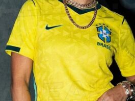 Vaza suposta nova camisa da seleção para a Copa de 2026 com amarelo mais escuro em homenagem a 1970