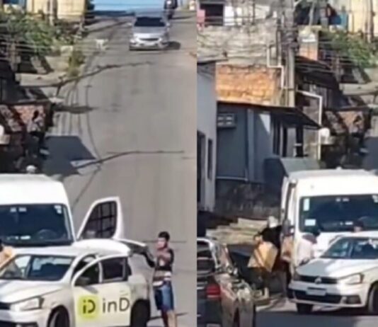 Roubo de carga é filmado na Comunidade Mundo Novo na Zona Norte de Manaus