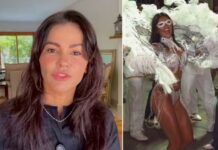 Ex-Tiazinha relembra desfile como rainha e critica a Carnaval: ‘Escolho viver em conserva’