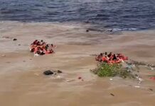 Força do rio pode ter levado vítimas a mais de 10 km do local do naufrágio