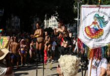 Bloco no Rio homenageia Maria da Penha e alerta para recorde de feminicídios
