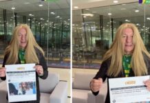 De peruca loira, Luciano Hang critica Erika Hilton após eleição na Comissão da Mulher