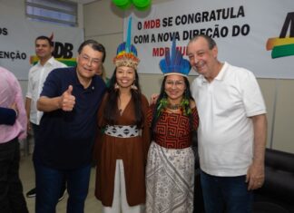 Ao lado de Eduardo Braga, Omar Aziz participa de ato de filiação do MDB e reforça “Amazonas Forte de Novo”