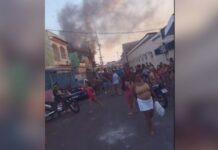 Incêndio atinge residência no bairro Glória, em Manaus
