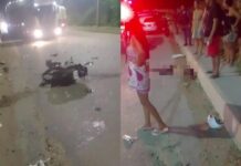 Motociclista morre após colisão com carreta na AM-010 e filho de 3 anos fica gravemente ferido