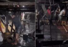 VÍDEO: Temporal assusta garimpeiros e provoca danos em embarcações no Rio Madeira
