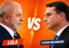 Lula marca 46% e Flávio Bolsonaro 45% no 2º turno, aponta BTG/Nexus