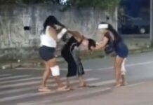 Vídeo mostra mulheres saindo no t4pa durante briga interior no Amazonas